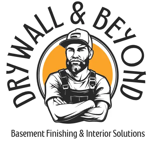 Drywall installation expert holding tools – Drywall & Beyond professional service logo